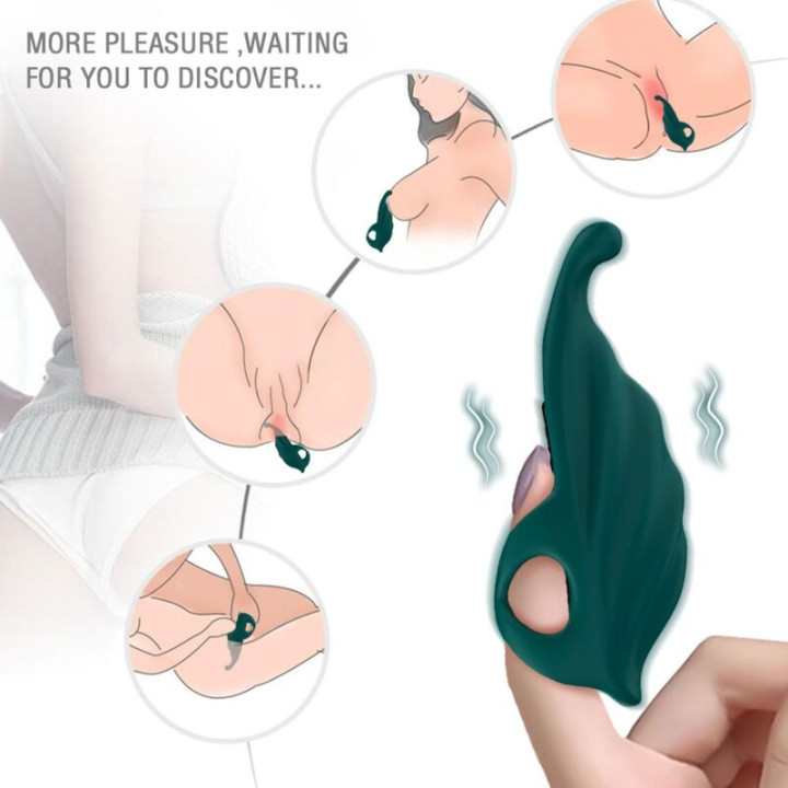 Armony - Estimulador de Dedo e Vibrador Verde