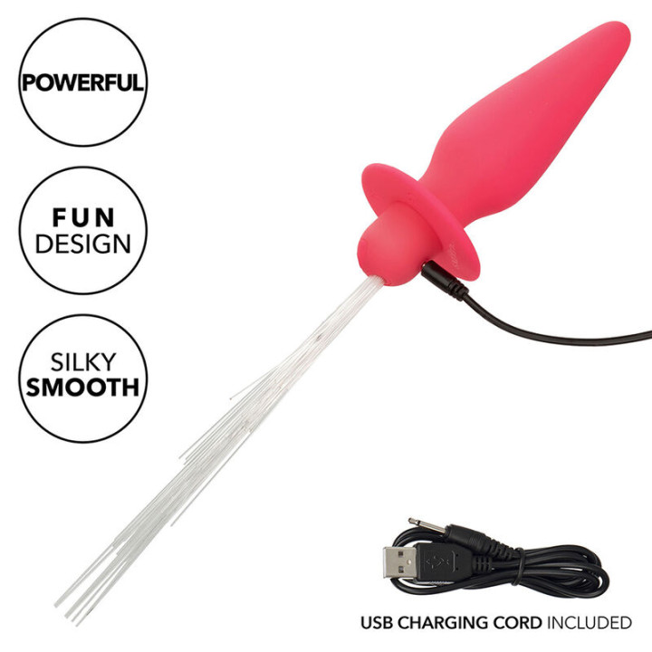 Calexotics - Southern Lights Light up Plug Anale 10 Vibrazioni Silicone Rosa