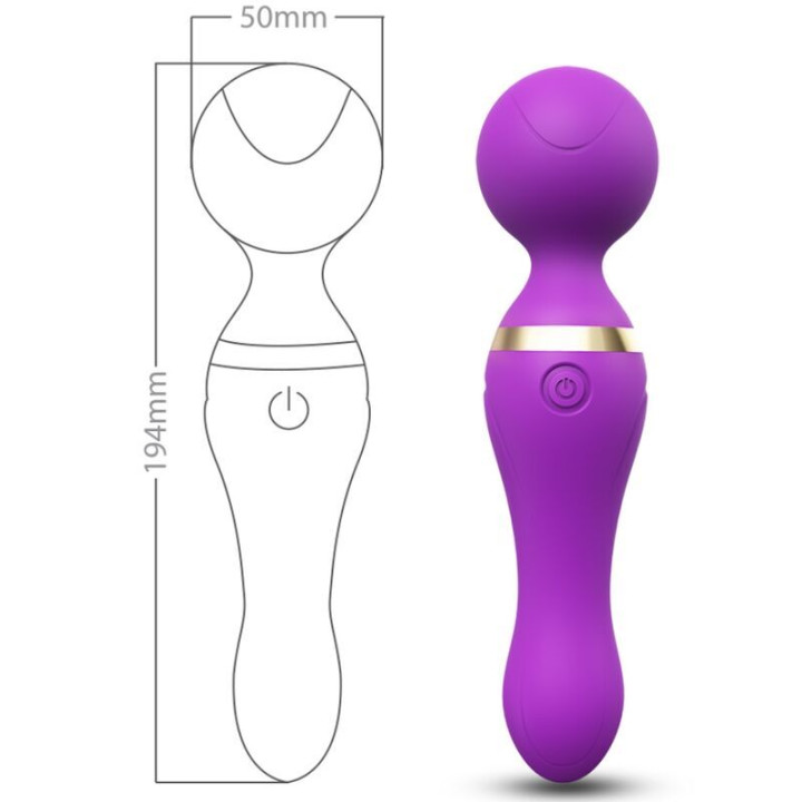 Armony - Massager e Vibrador Freeza Cabeça Super Flexível Roxo