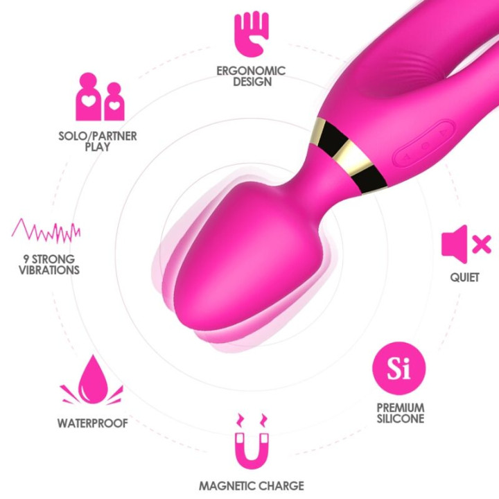 Armony - Massaggiatore e Vibratore Rabbit Fucsia