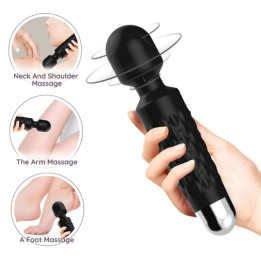 Armony - Masseur et Vibrateur Postman Tête Super Flexible Noir