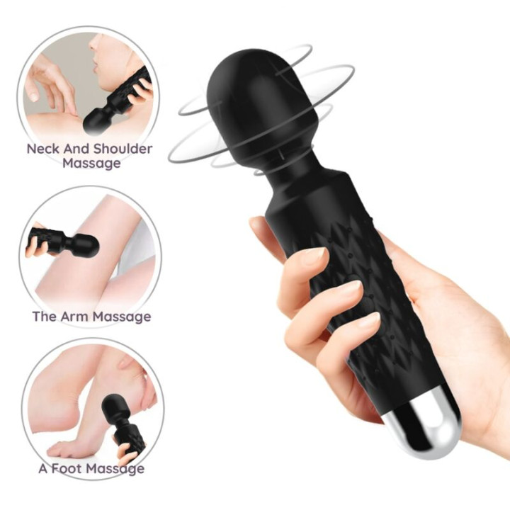 Armony - Massager e Vibrador Postman Cabeça Super Flexível Preta