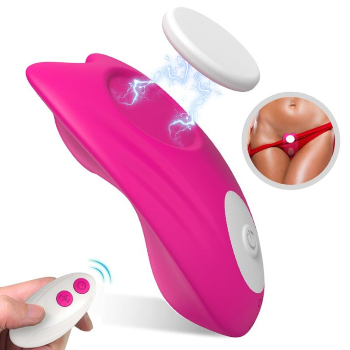 Armony - Culotte Portable Papillon Vibrateur Télécommande Rose