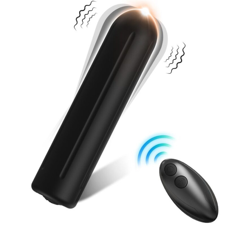 Armony - Testata Vibratore Bullet Telecomando Nero 2 cm x 8.8 cm