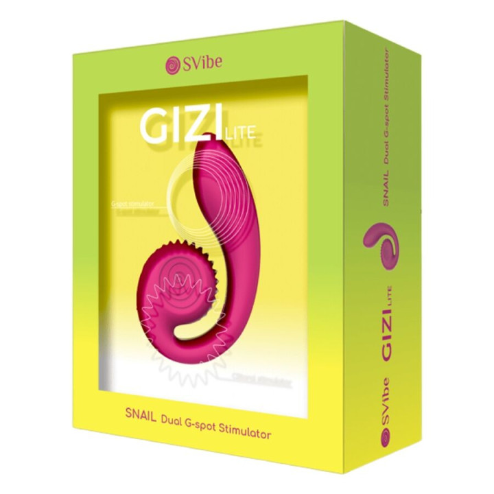 Snail Vibe - Vibratore Rosa Gizi Lite Doppio Punto g e Clitorideo