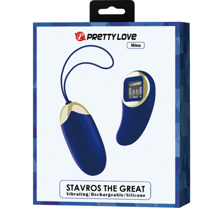 Pretty Love - Télécommande Oeuf Vibrant Mina Bleu