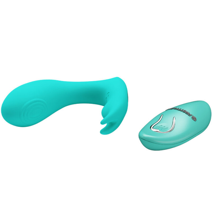 Pretty Love - Télécommande à Vibration et Pulsation Idabelle Bleu