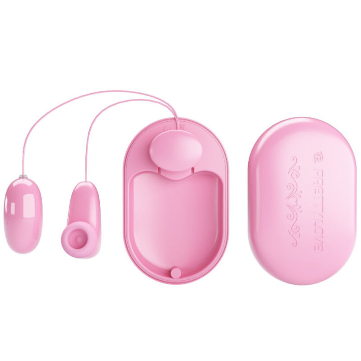 Pretty Love - Bala Vibrante Caixa Mágica e Estimulador Rosa