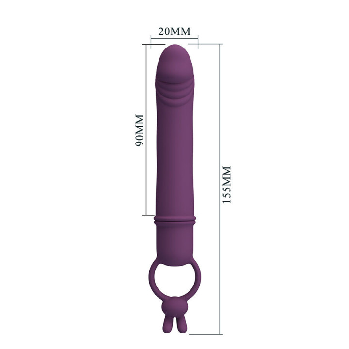 Pretty Love - Cora Vibrator Penis Form With Resistance Ring