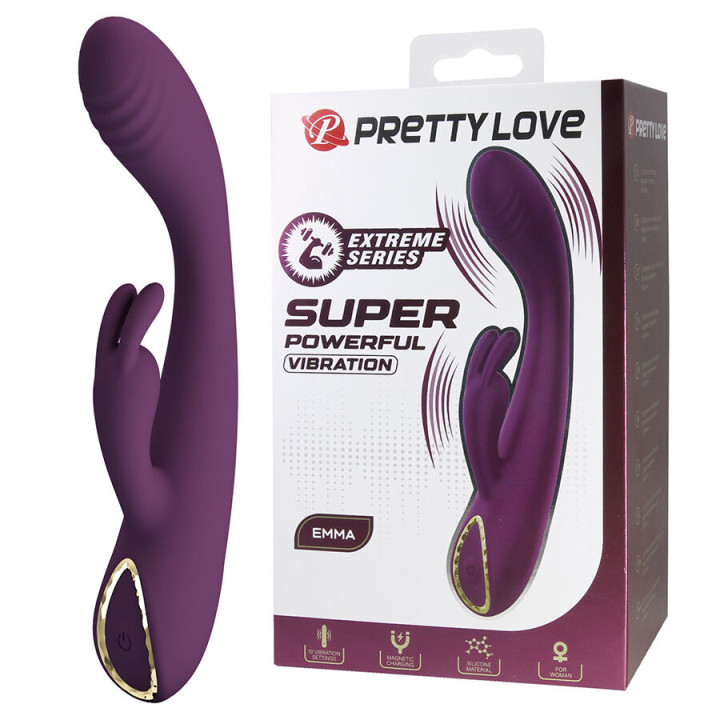 Pretty Love - Emma Rabbit Lila Vibrator Mit Stimulator