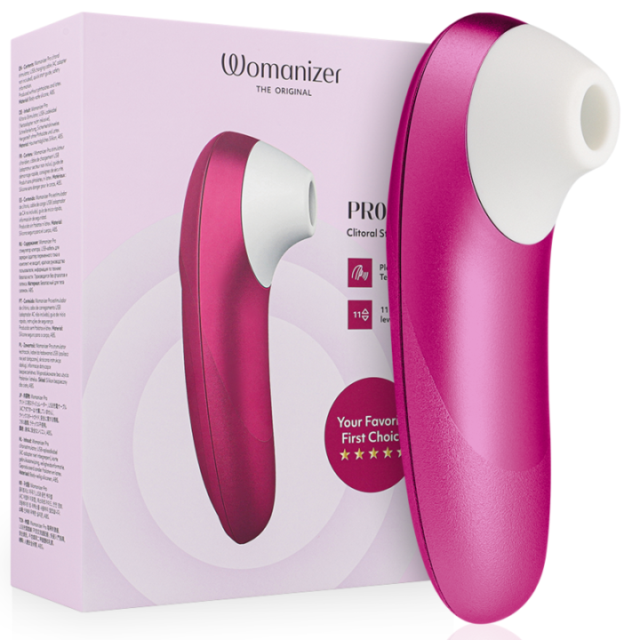 Womanizer - Pro Vibrant Clitoral Stimulator Pink
