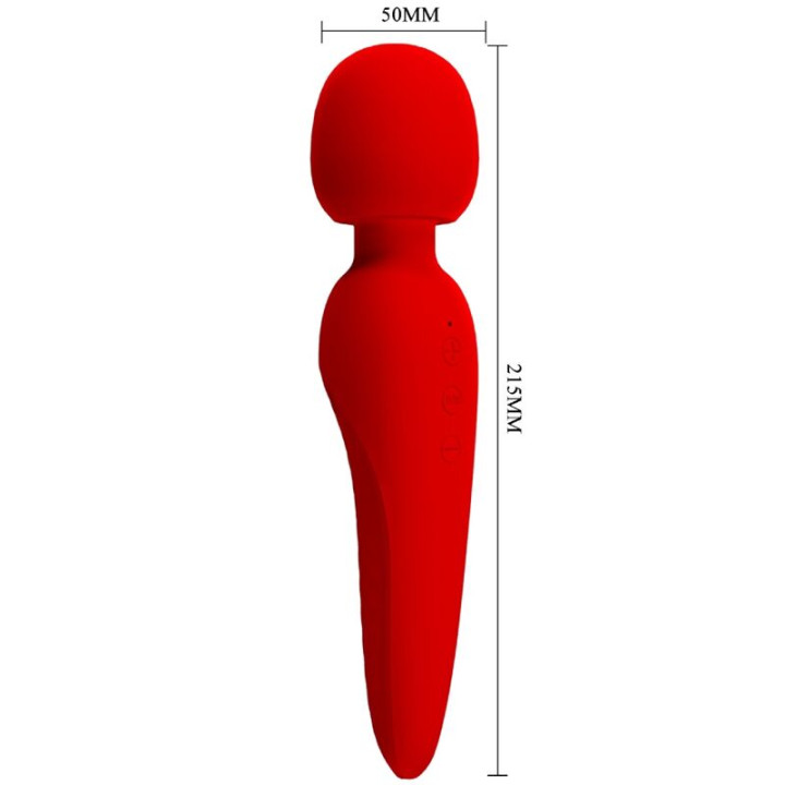 Pretty Love - Maredith Massager 12 Modos de Vibrao Vermelho
