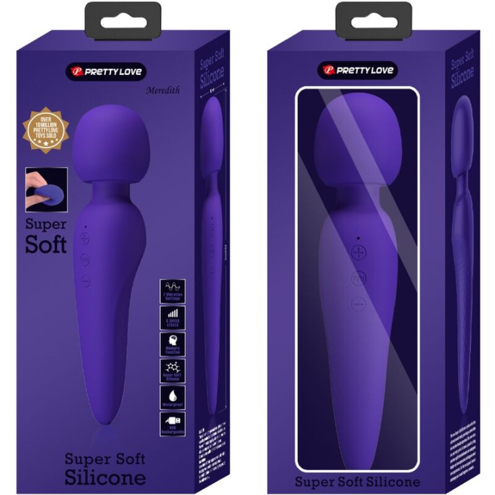 Pretty Love - Masseur Meredith 12 Modes de Vibration Violet