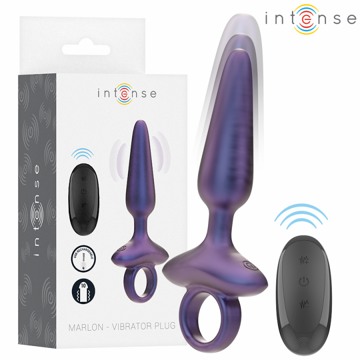 Intense - Marlon Vibrador Anal Plug Modelo 4 Controle Remoto