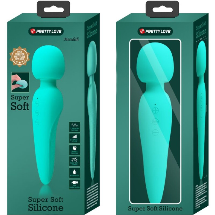 Pretty Love - Meredith Massager 12 Vibrationsmodi Aqua Grün