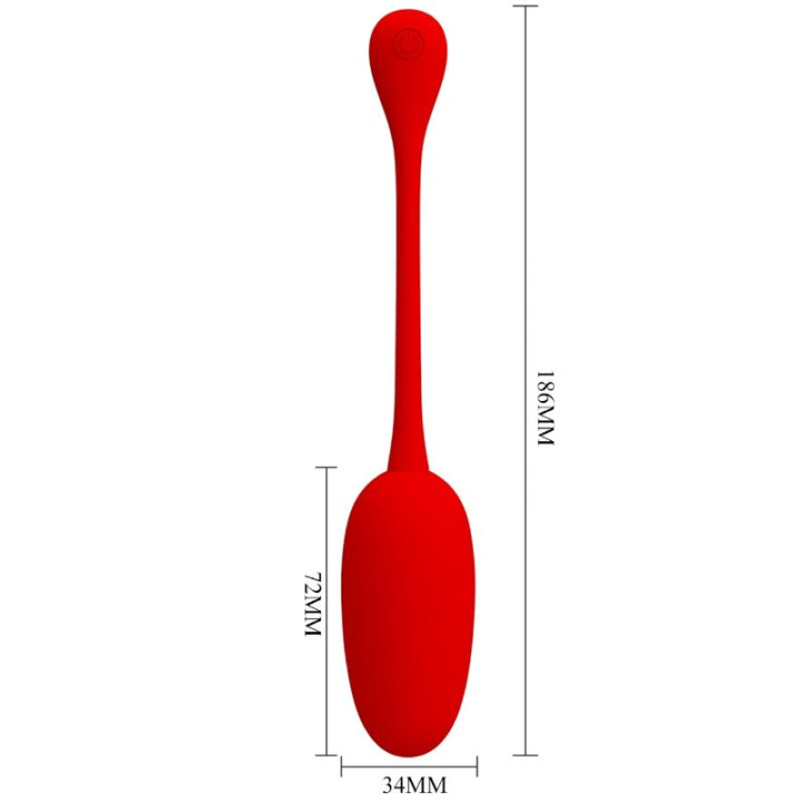 Pretty Love - Oeuf Vibrant Rechargeable Knucker Rouge