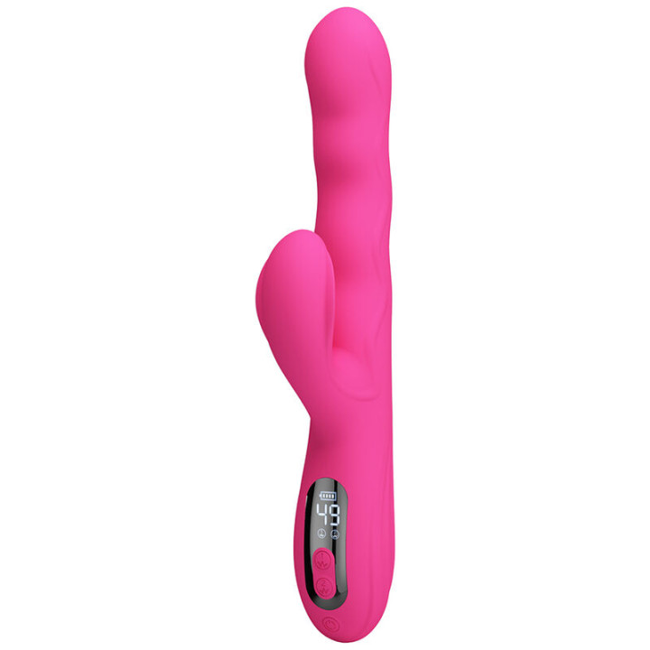 Pretty Love - Winters Multifunction Rabbit Vibrator With Led Display Pink