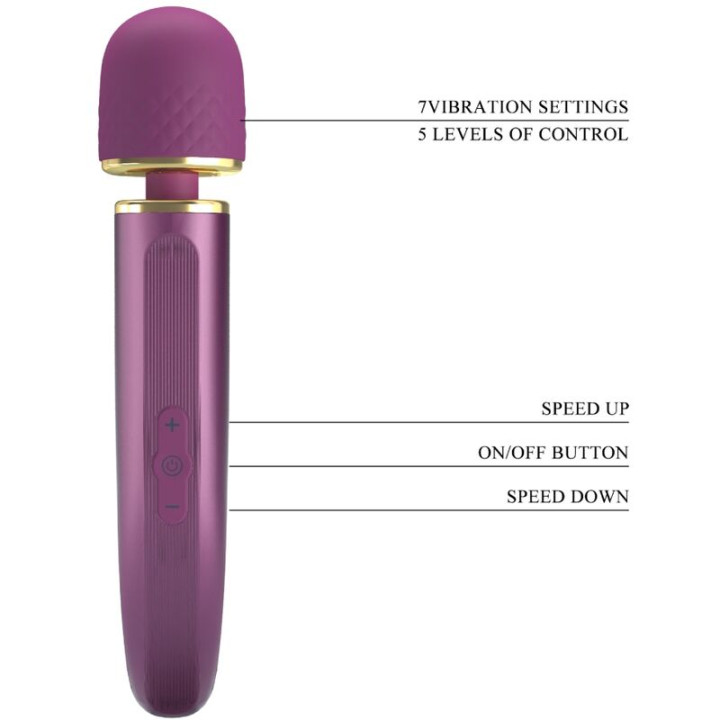 Pretty Love - Massager 7 Modos de Vibrao Roxo