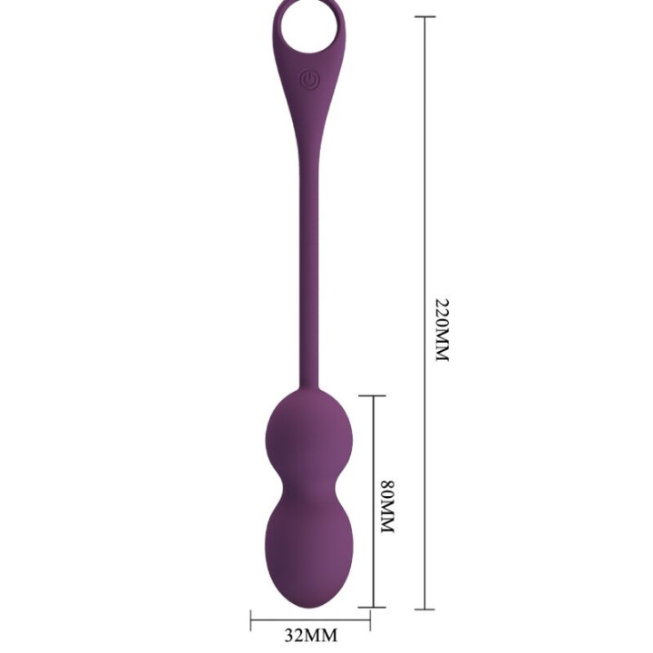 Pretty Love - Elvira Kegel Balls App Télécommande Violet