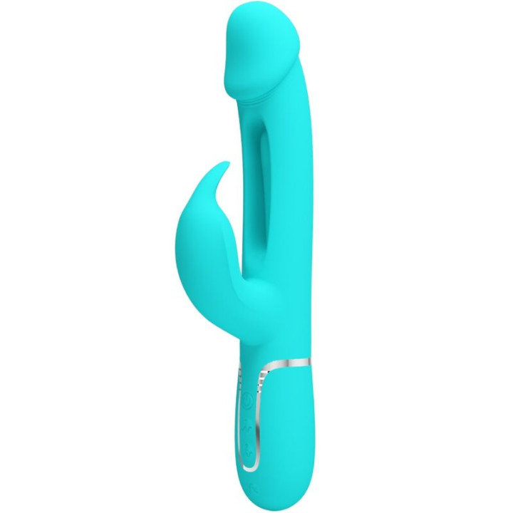 Pretty Love - Vibrateur Dejon Rabbit 3 en 1 Multifonction Vert Aqua