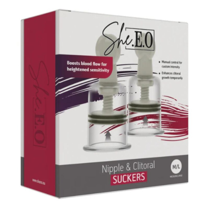 She.e.o - Dispositivi di Aspirazione Per Capezzoli e Clitoride m/l
