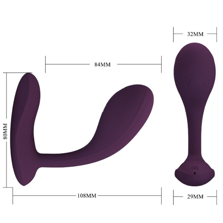 Pretty Love - Baird Application Lila Rechargeable g-Spot 12 Vibrations