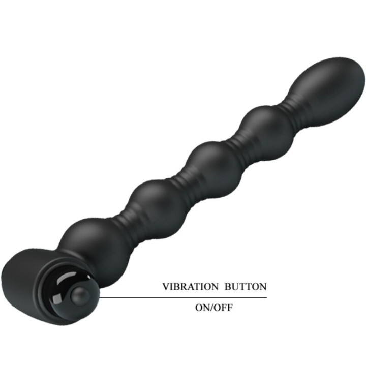 Pretty Love - Lynn Silikon Anal Plug 10 Vibrationen Schwarz