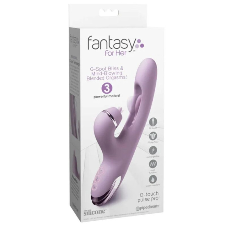 Fantasy For Her - g-Touch Pulse Pro Lila g-Spitze & Klitoris-Rabbit-Vibrator