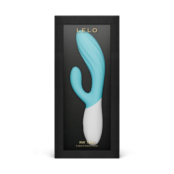 Lelo - Ina Twist Doppio Vibratore a Coniglio Per il Punto g e il Clitoride Blu