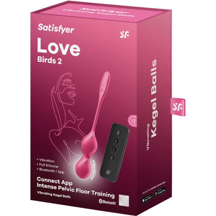 Satisfyer - Love Birds 2 Balles Vibrantes de Kegel + Application Gratuite