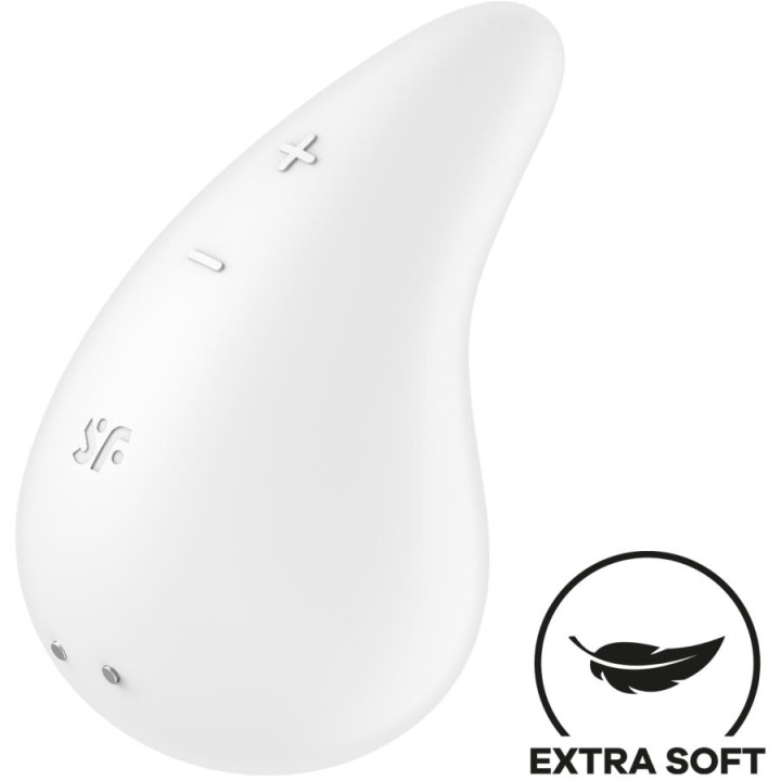 Satisfyer - Vibrador Dew Gota Lay-on Branco