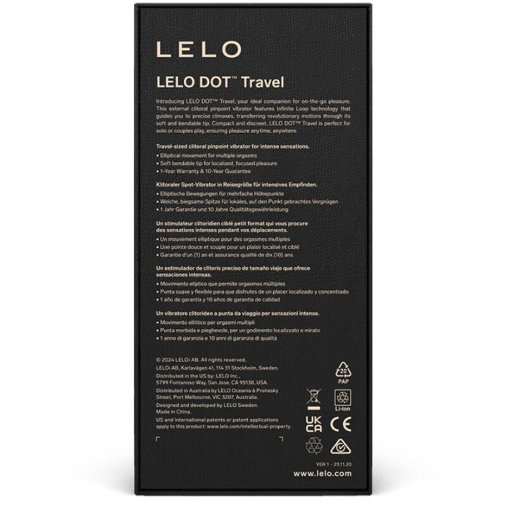 Lelo - Dot Travel Estimulador de Clitóris Roxo