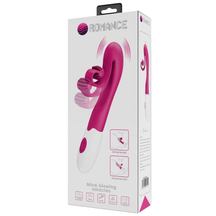 Romance - Vibratore e Stimolatore 30 Velocità Rosa