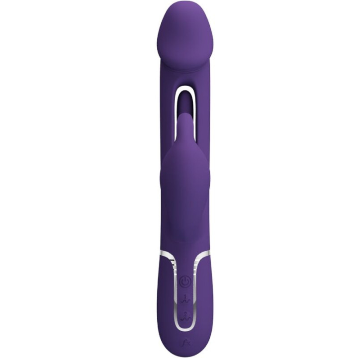 Pretty Love - Vibrateur Multifonction 3 en 1 Kampas Rabbit Avec Langue Violet