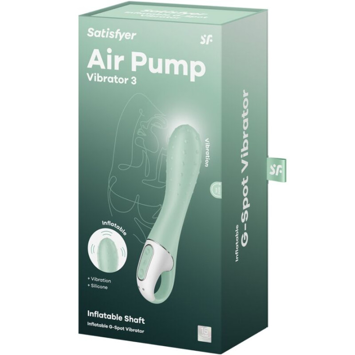 Satisfyer - Air Pump Vibrator 3 Punto g Gonfiabile Menta
