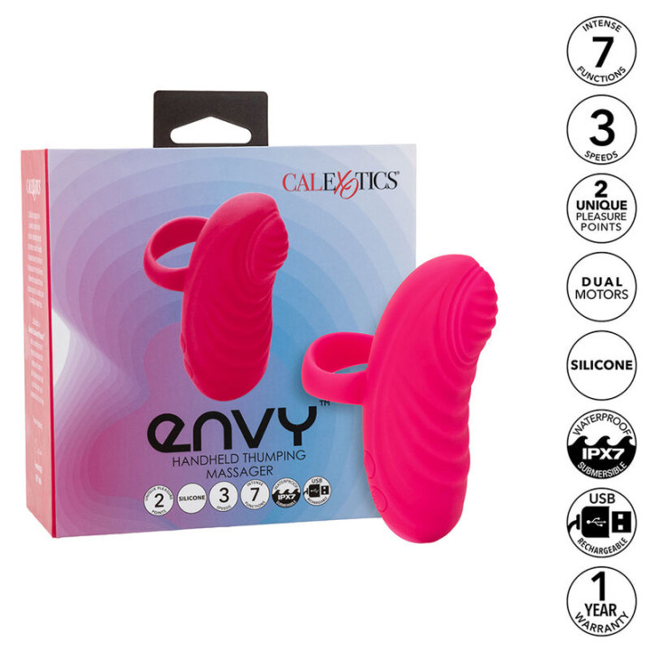 Calexotics - Envy Masajeador de Bola Rodante 7 Vibraciones Rosa