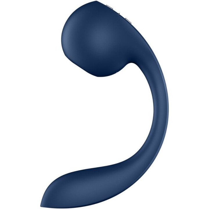 Satisfyer - Pro+ Wave 4 Stimolatore Punto g e Air Pulse App Gratuita Blu Scuro