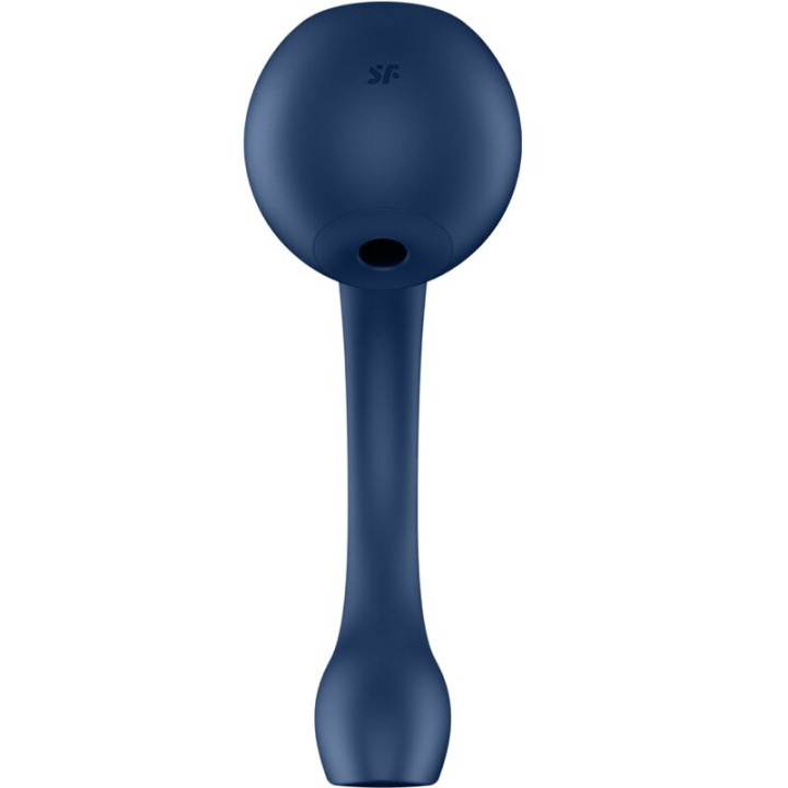 Satisfyer - Pro+ Wave 4 Stimulateur Point g et Impulsion d'Air Application Gratuite Bleu Foncé