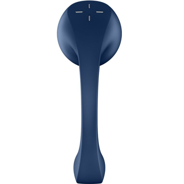 Satisfyer - Pro+ Wave 4 Stimulateur Point g et Impulsion d'Air Application Gratuite Bleu Foncé