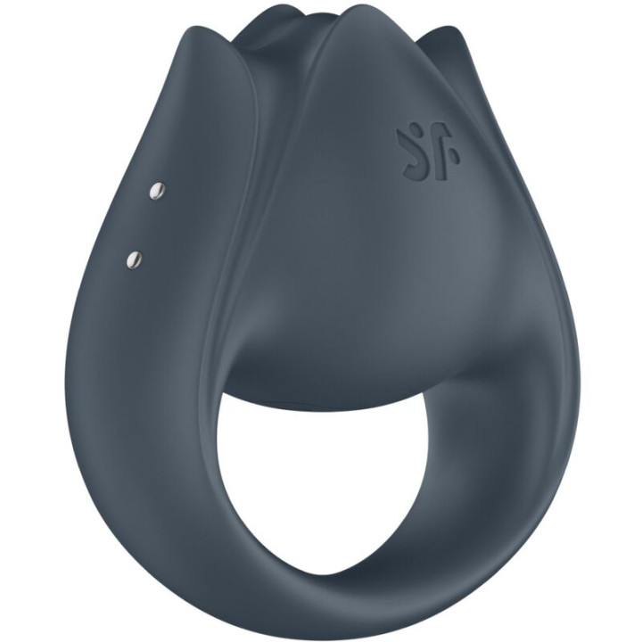 Satisfyer - Perfect Pair 2 Multiwibrator 2 w 1 Penis Ring i Stymulator Palca Szary