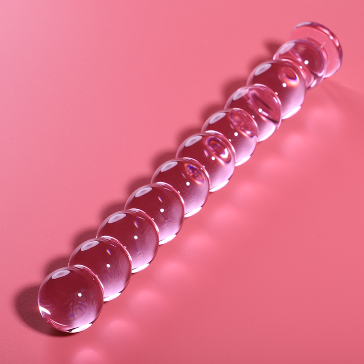 Nebula Series by Ibiza - Modelo 22 Dildo Vidro Borosilicado Rosa 21.5 cm -o- 2.5 cm