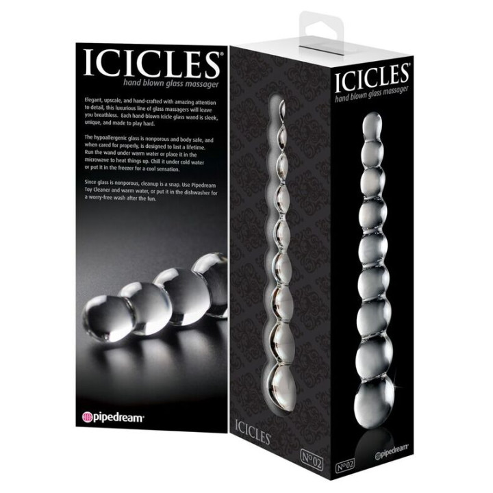 Icicles - n. 2 Glasmassager