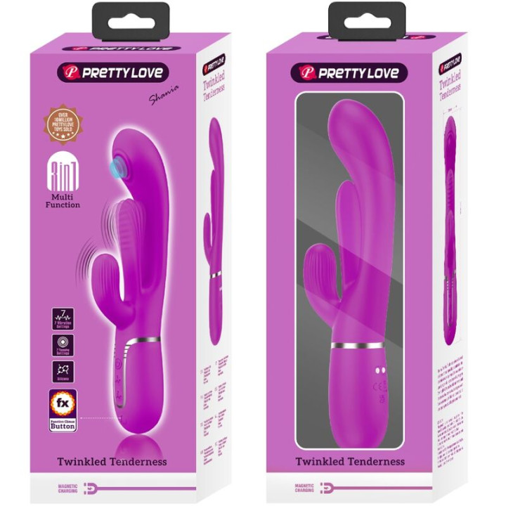 Pretty Love - Shania Triple Rabbit Vibrator Multifunktions-Rosa