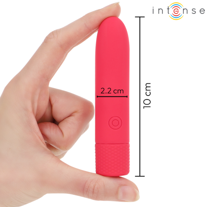 Intense - Symone Usb Wibracyjna Kula 8 Wibracji Czerwona 10 x 2,2 cm