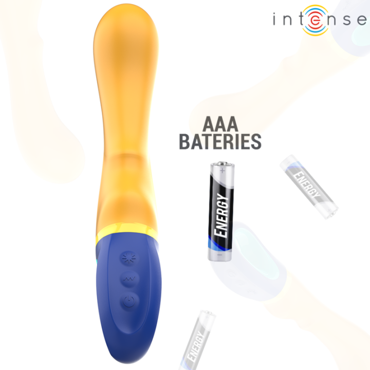 Intense - Shaggy g-Spot Vibrator Yellow