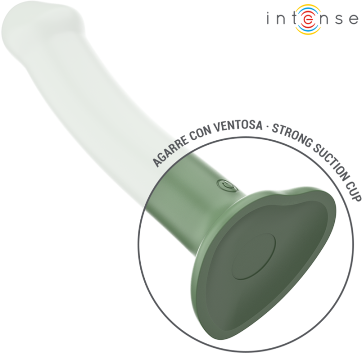 Intense - Becca Vibrateur Avec Ventouse 10 Vibrations Télécommande Verte