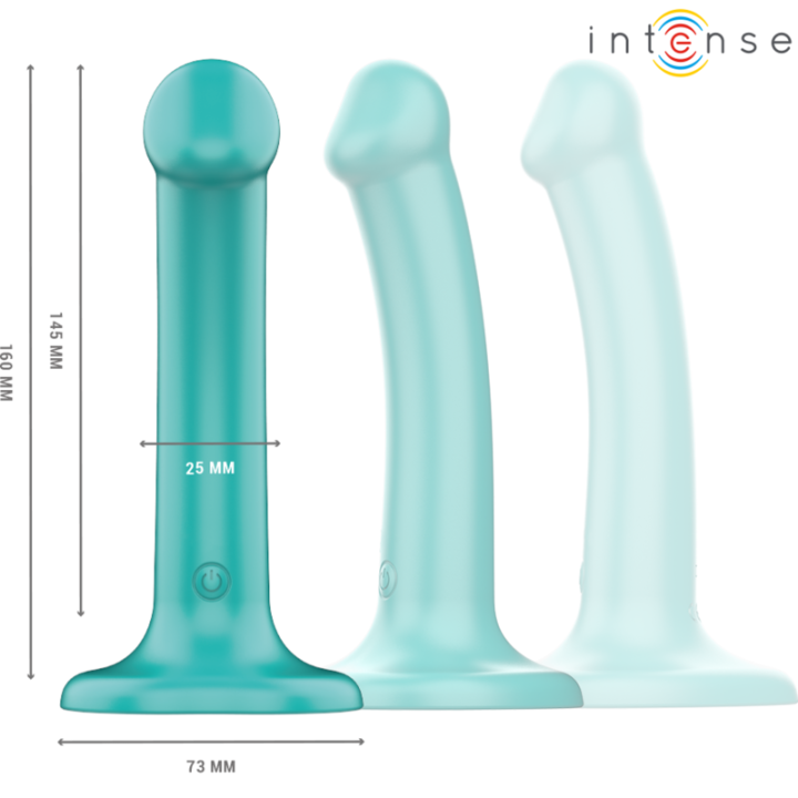 Intense - Katie Wibrator z Przyssawką 10 Wibracji Niebieski Pilot