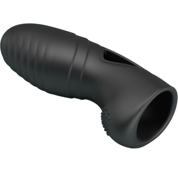 Pretty Love - Vibratore da Dito in Silicone Alan Nero
