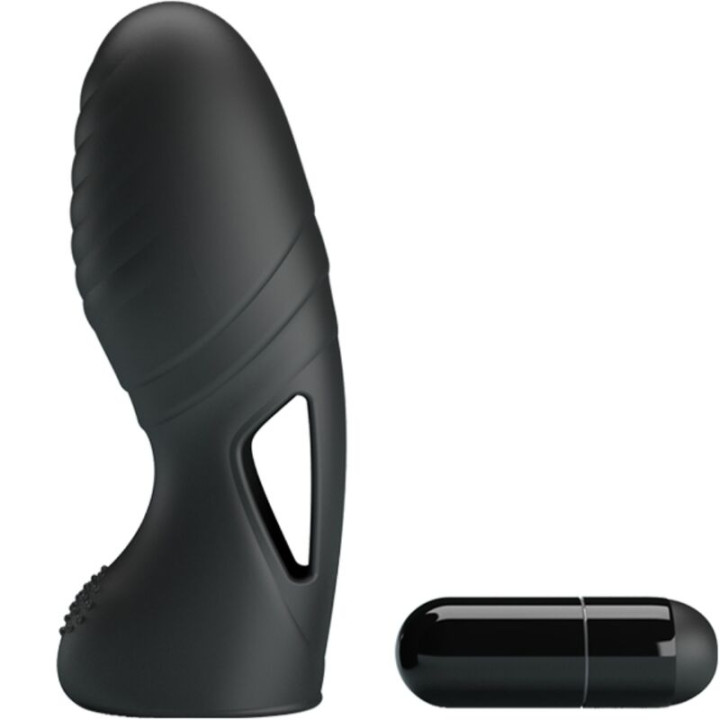 Pretty Love - Vibrador de Dedo de Silicone Alan Preto