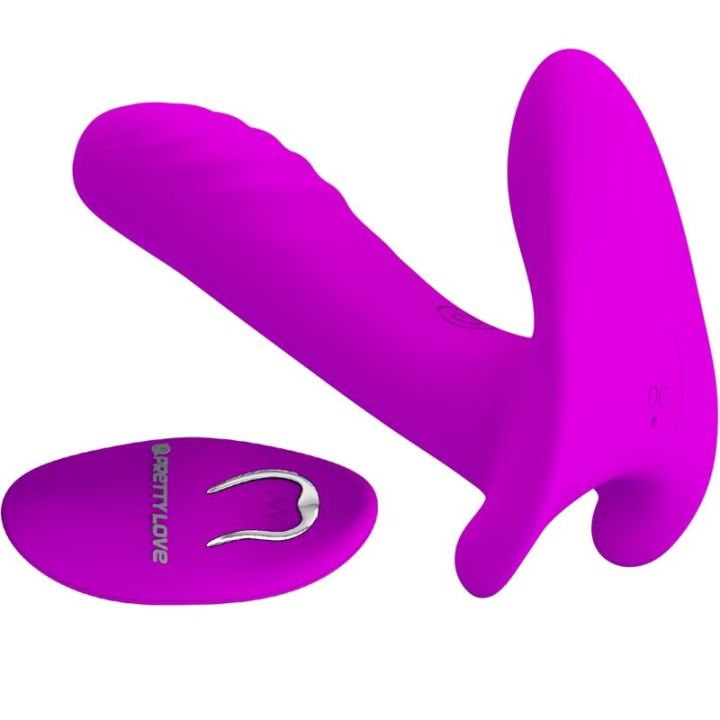 Pretty Love - Massager & Vibrator 12 Vibrations Remote Control Purple